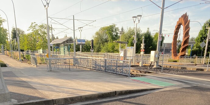 Just missed a northbound train