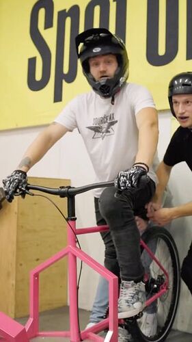 The Wolfman shared a post on Instagram: "• @hagenbikes ‼️HISTORY HAS BEEN MADE‼️

As soon as Kaspar showed us, that flipping a Hagen Mini is possible, our good friend @williamkassfreestylecargo knew what he had to do. Two sessions later we end up...
