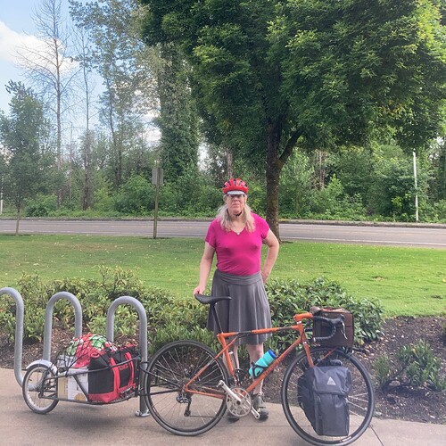 Yours truly & my bike, about to return from costco