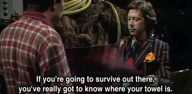 happy towel day! – @hitchhikersguidetothegalaxy on Tumblr