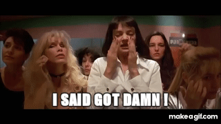 I Said Goddamn" - Mia Wallace/Uma Thurman - Pulp Fiction on Make a GIF