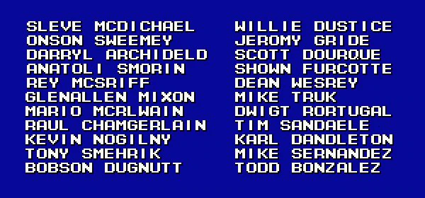 names